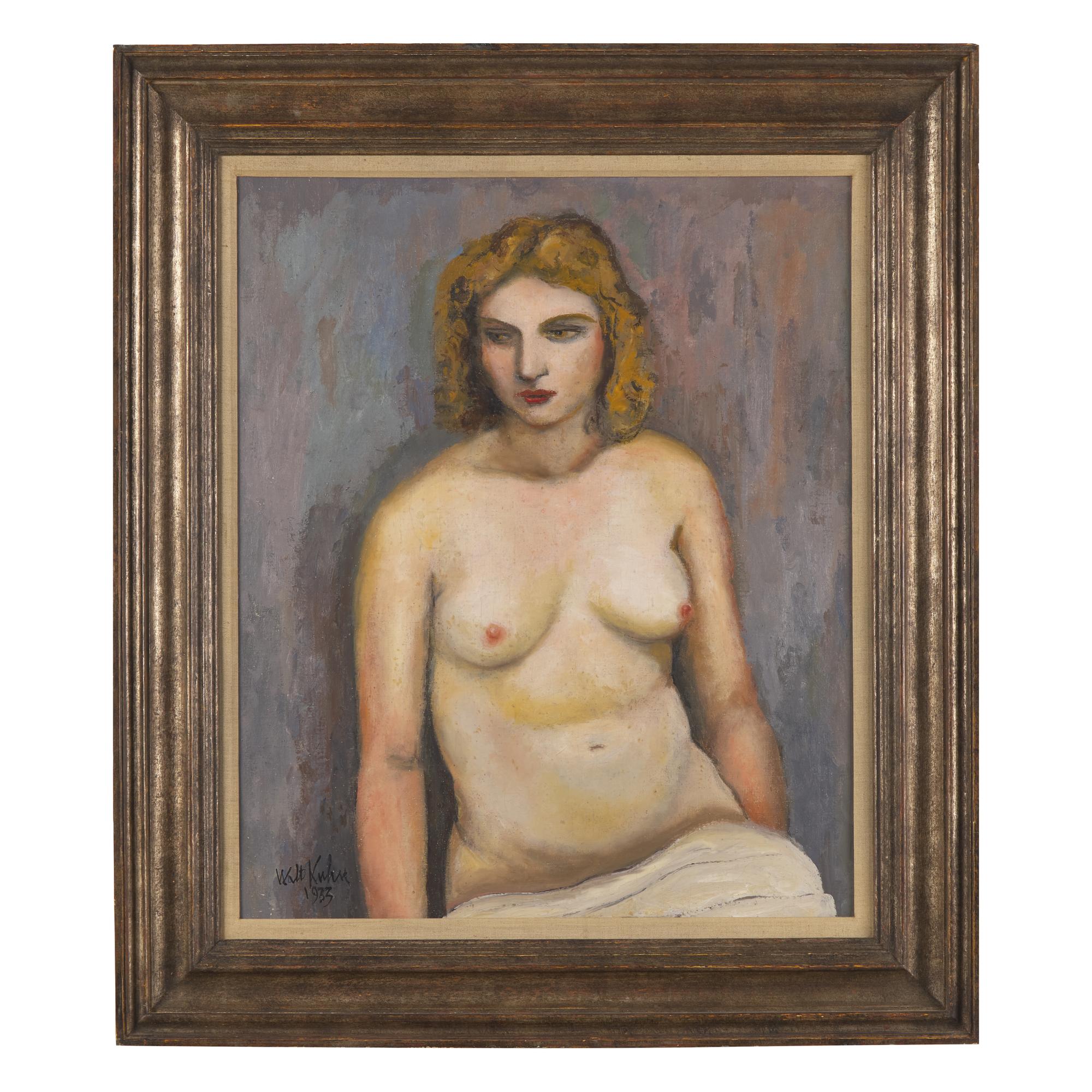 Walt Kuhn (American, 1880-1940) — Seated Nude , 1933