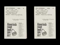 A Group of Two 1981 Arby’s Nashville Sounds Team Baseball Cards Sets Featuring Don Mattingly Rookie Cards
