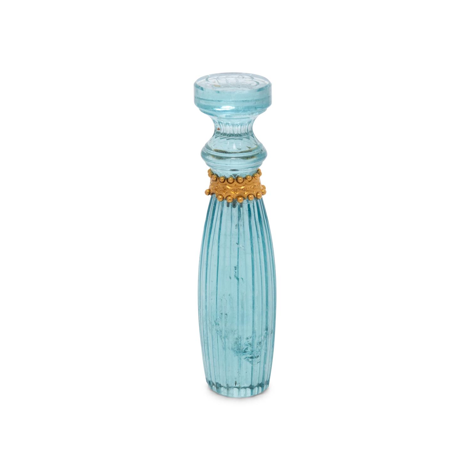 A Gold Mounted Aquamarine Hand-Seal