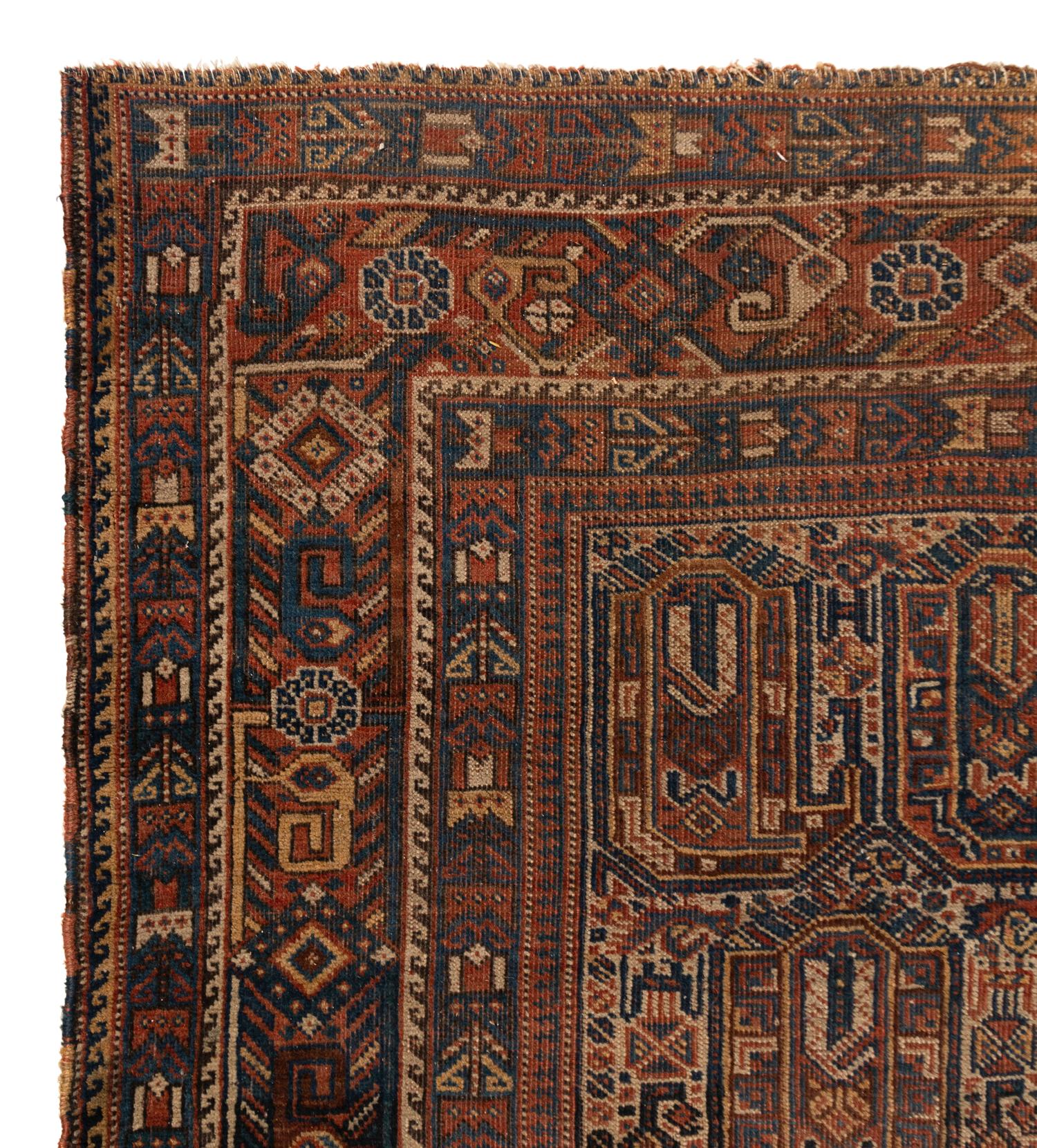 A Caucasian Wool Rug and an Afghan Wool Rug