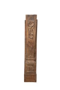 A Pair of Continental Oak Figural Pilasters — 17TH CENTURY