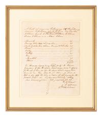 [SLAVERY & ABOLITION]. Manuscript inventory for 11 enslaved individuals. [Lauderdale County, Mississippi?], 7 May 1853.