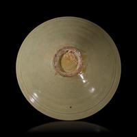 A Chinese Green Glazed Conical Bowl — 青釉斗笠碗