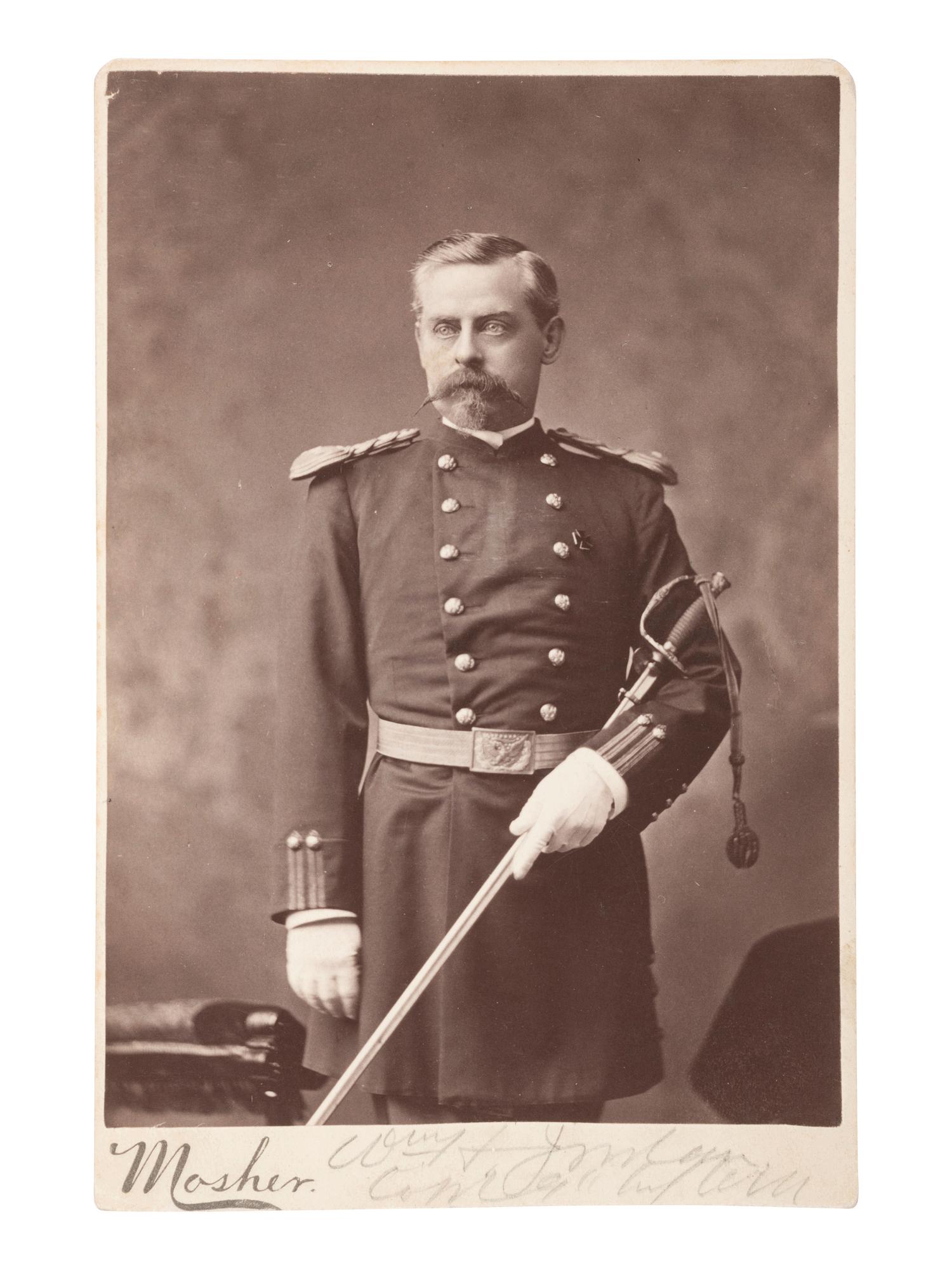 [CIVIL WAR-SPAN. AM. WAR]. 4 items, incl. photograph of Gen. Joseph Wheeler by F.B. Johnston.