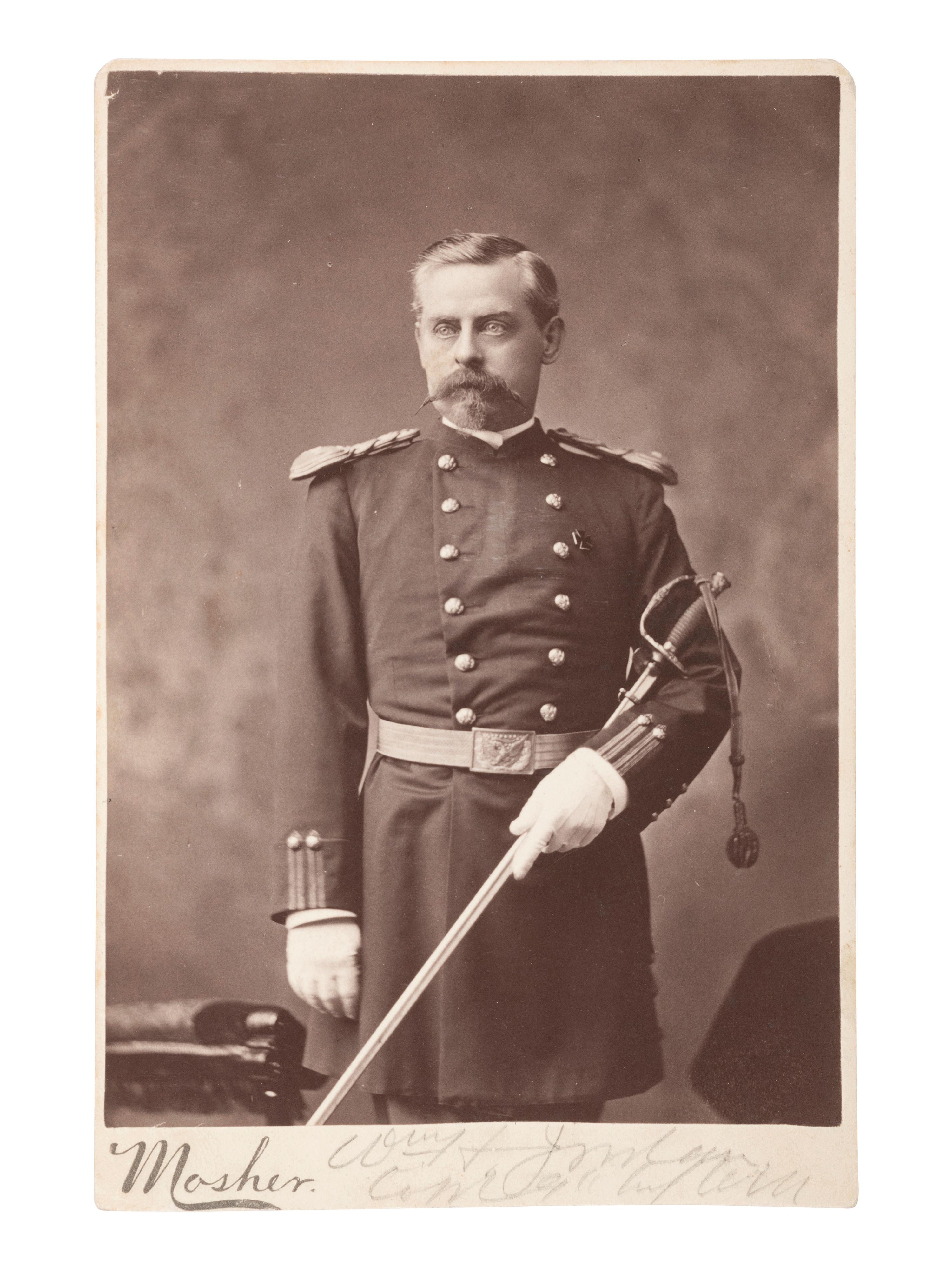 [CIVIL WAR-SPAN. AM. WAR]. 4 items, incl. photograph of Gen. Joseph Wheeler by F.B. Johnston.