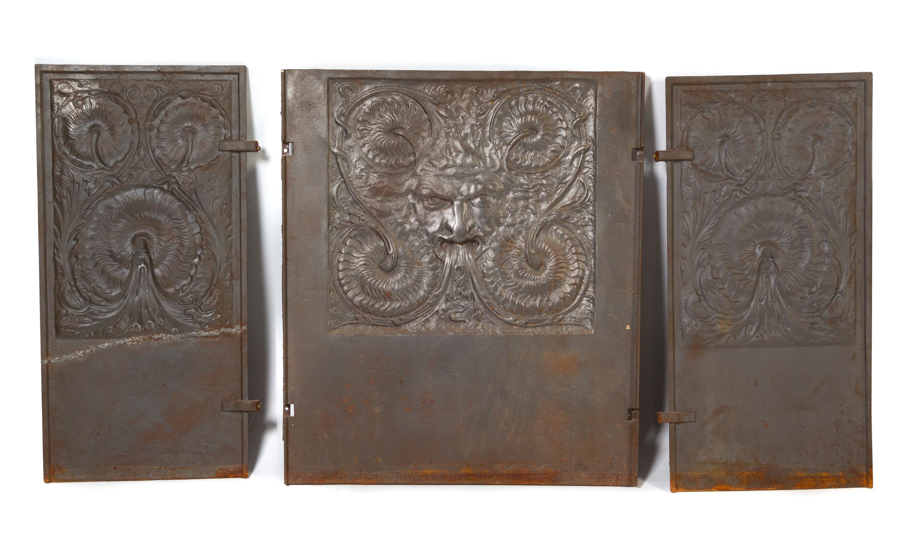 A Cast Iron Fireplace Back Height 30 1/2 inches. — 19TH/20TH CENTURY