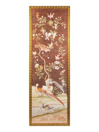 A Pair of Framed Reproduction French Wallpaper Panel Prints — 20TH CENTURY