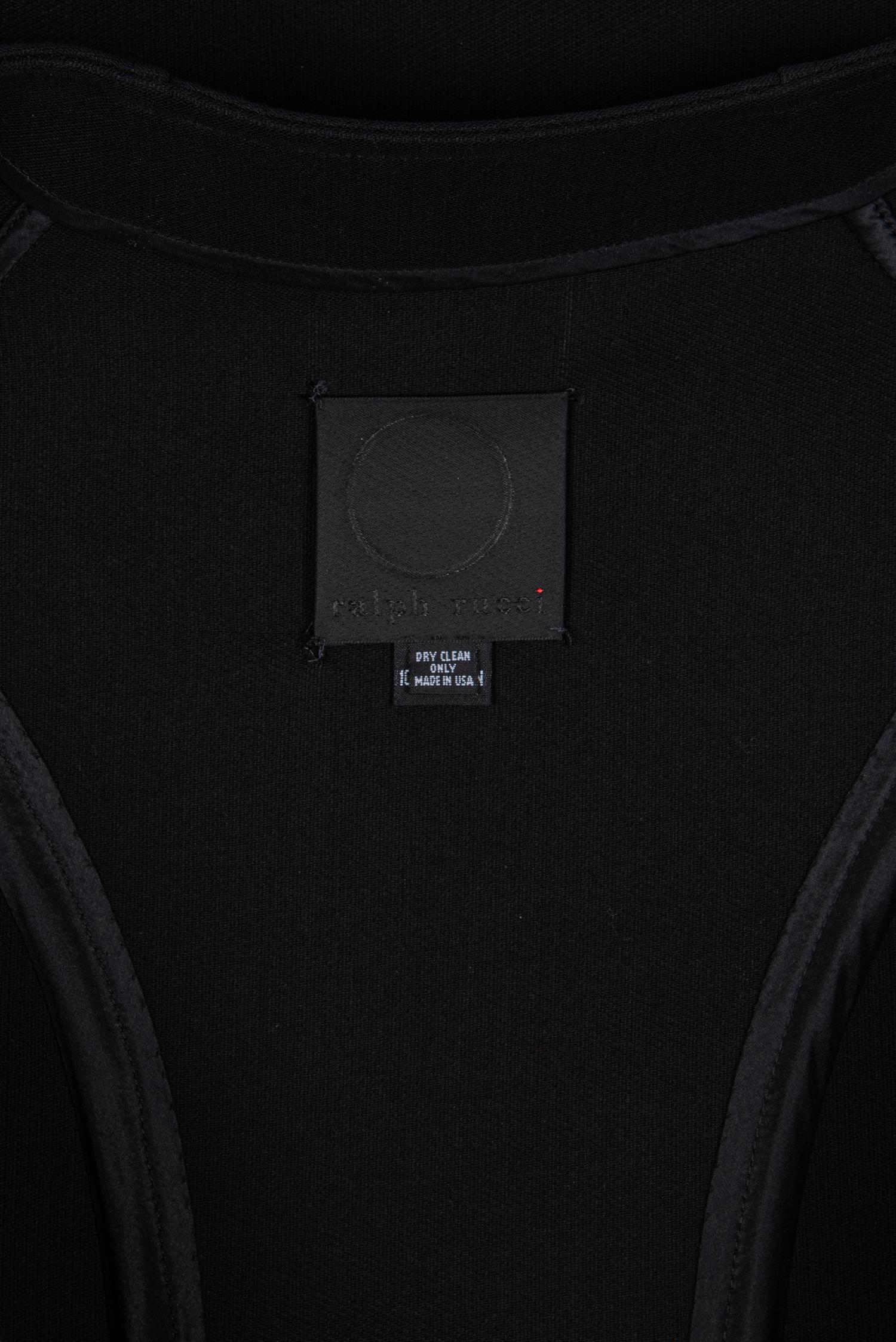 Ralph Rucci Coat Trimmed with Silk Taffeta, 2000-10s