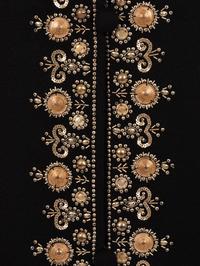 Oscar de la Renta Embellished Cashmere Coat with Fur Collar