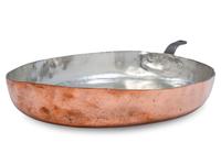 An American Copper Oval Fry Pan