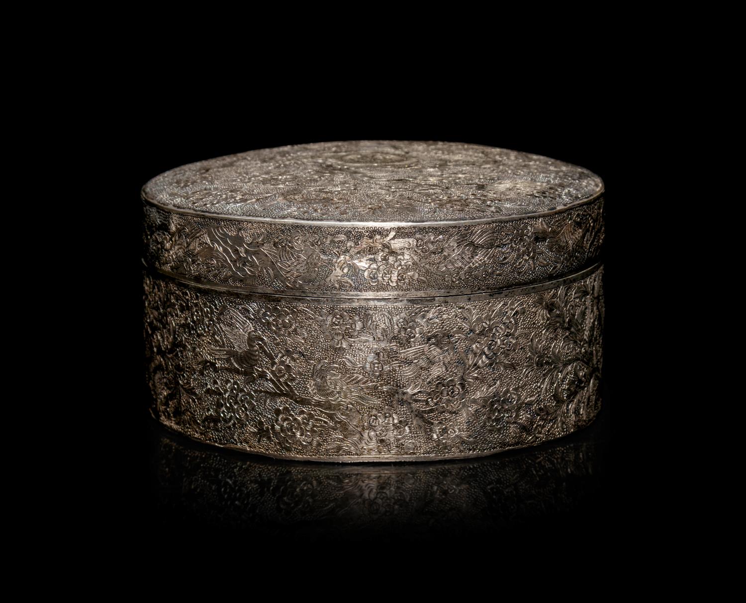 A Silver Covered Box