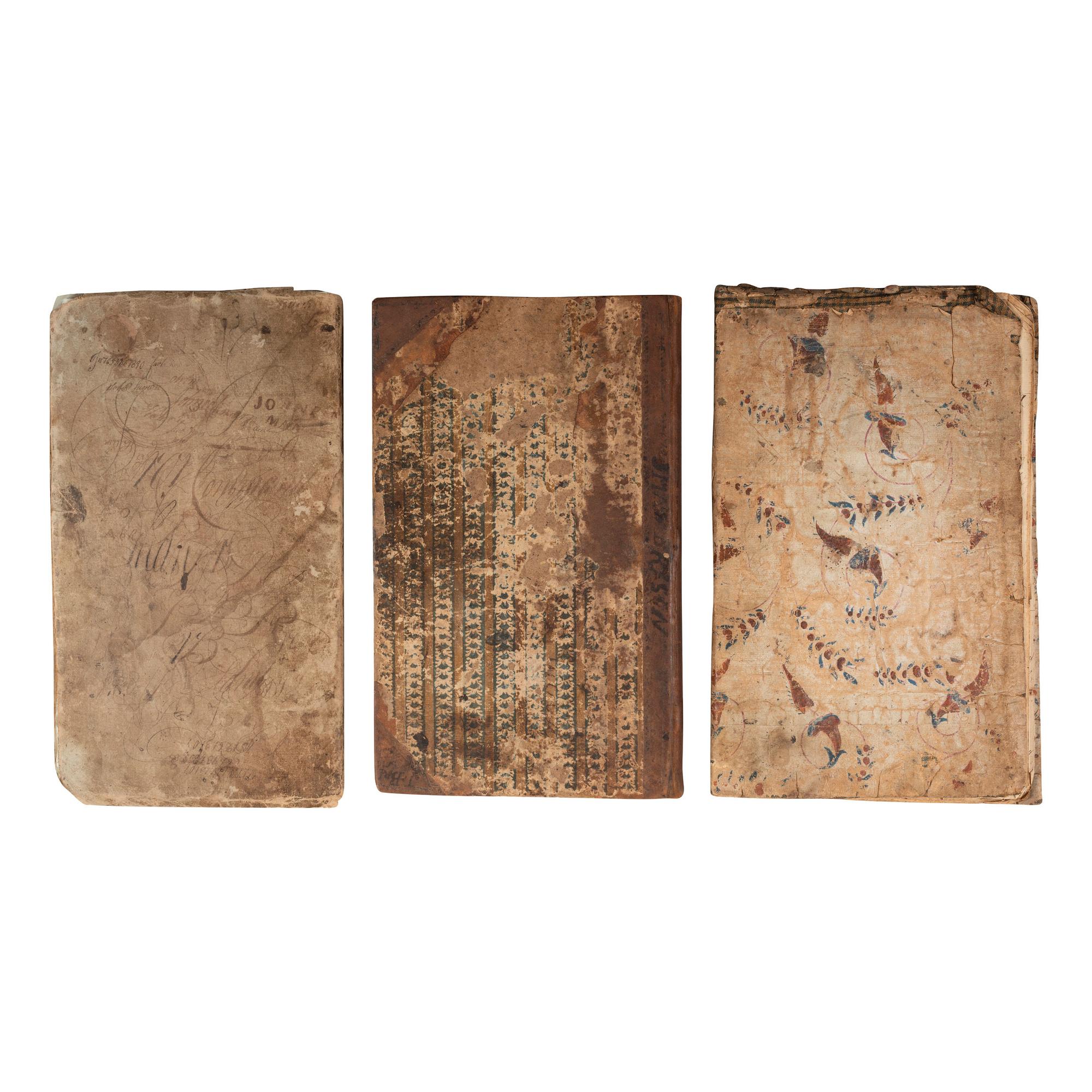 [AMERICANA]. A group of several account books and apprentice books from identified users. [Ca mid-19th century].