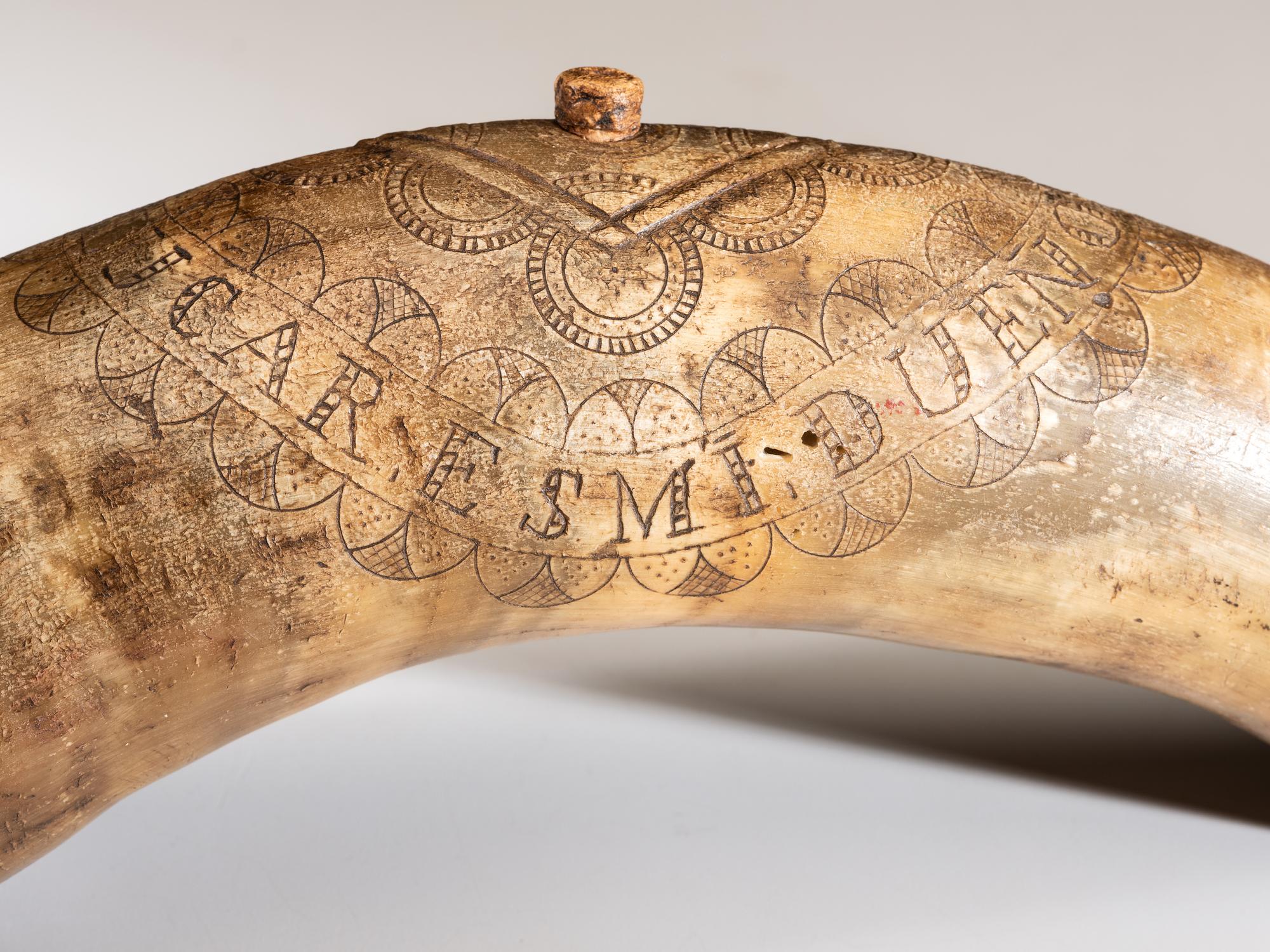 Early Spanish Colonial Milk Horn