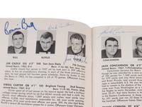 A 1968 Chicago Bears Signed Autograph Media Guide Including George Halas and Gale Sayers (PSA Authentic),