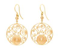 A Pair of 18 Karat Yellow Gold and Diamond "Mauresque" Earrings, Roberto Coin, 6.20 dwts.