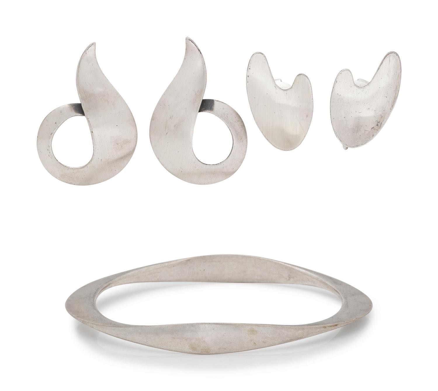 A Collection of Silver Jewelry,