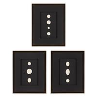 A Set of Three Framed Groups of Plaster Intaglios
