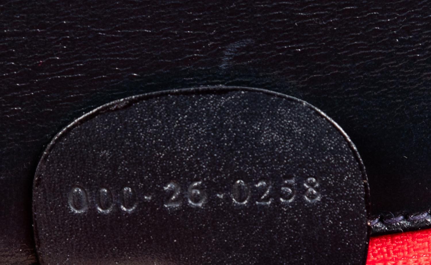 Gucci Navy Leather Front Lock Handbag