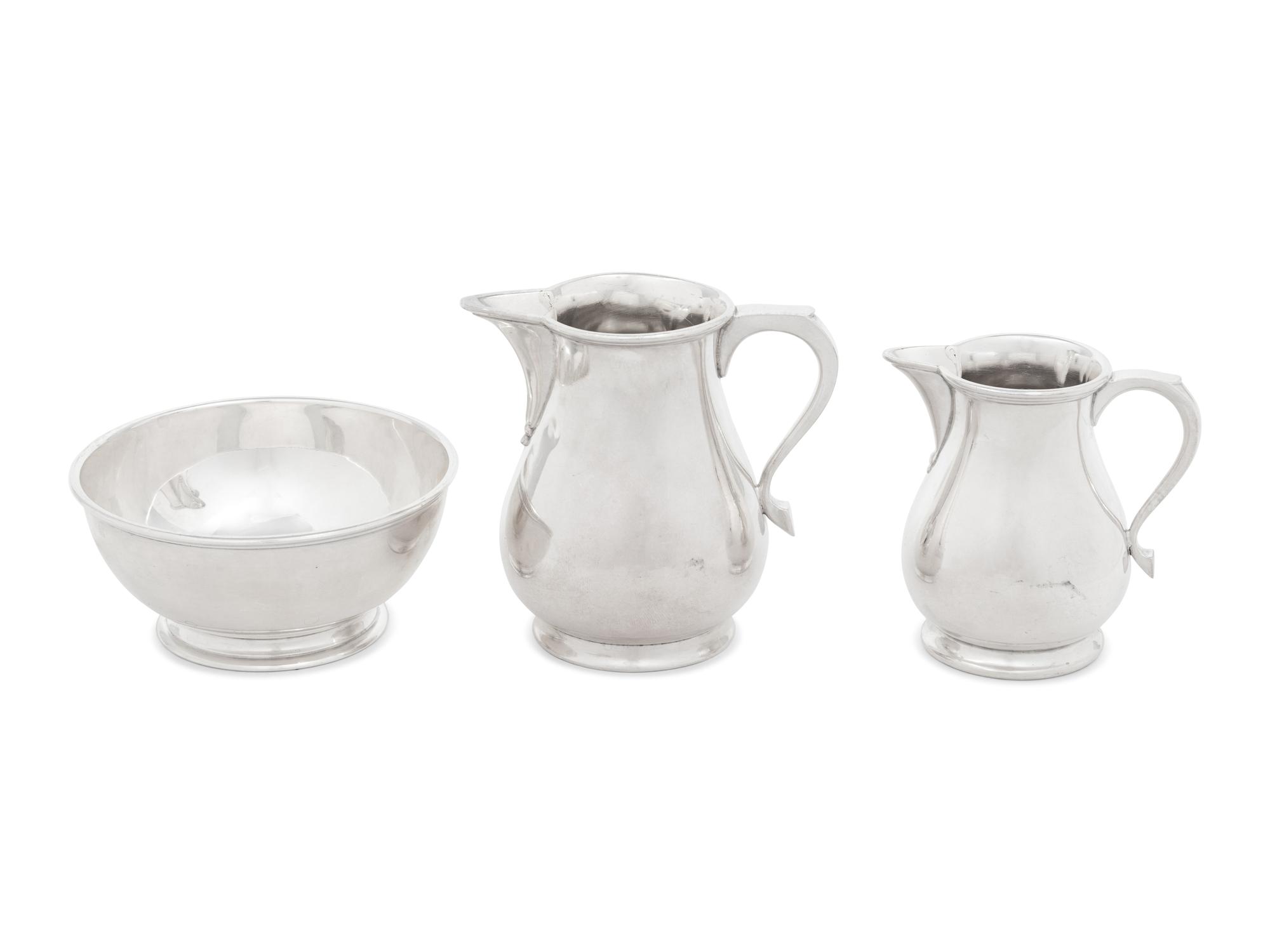 Three English Silver Table Articles