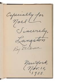 HUGHES, Langston and Roy DeCARAVA. The Sweet Flypaper of Life . New York: Simon and Schuster, 1955.