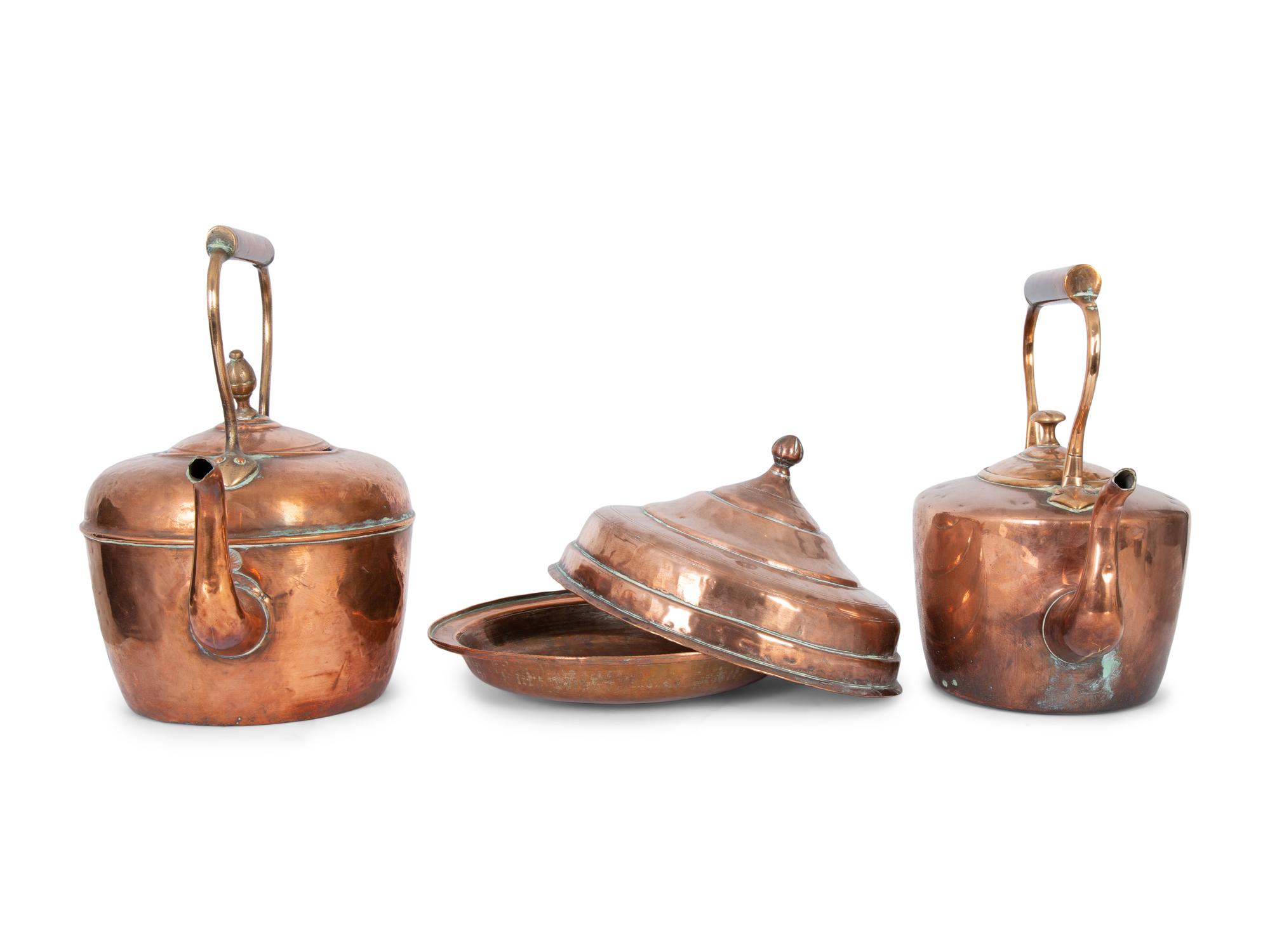 Three Copper Vessels