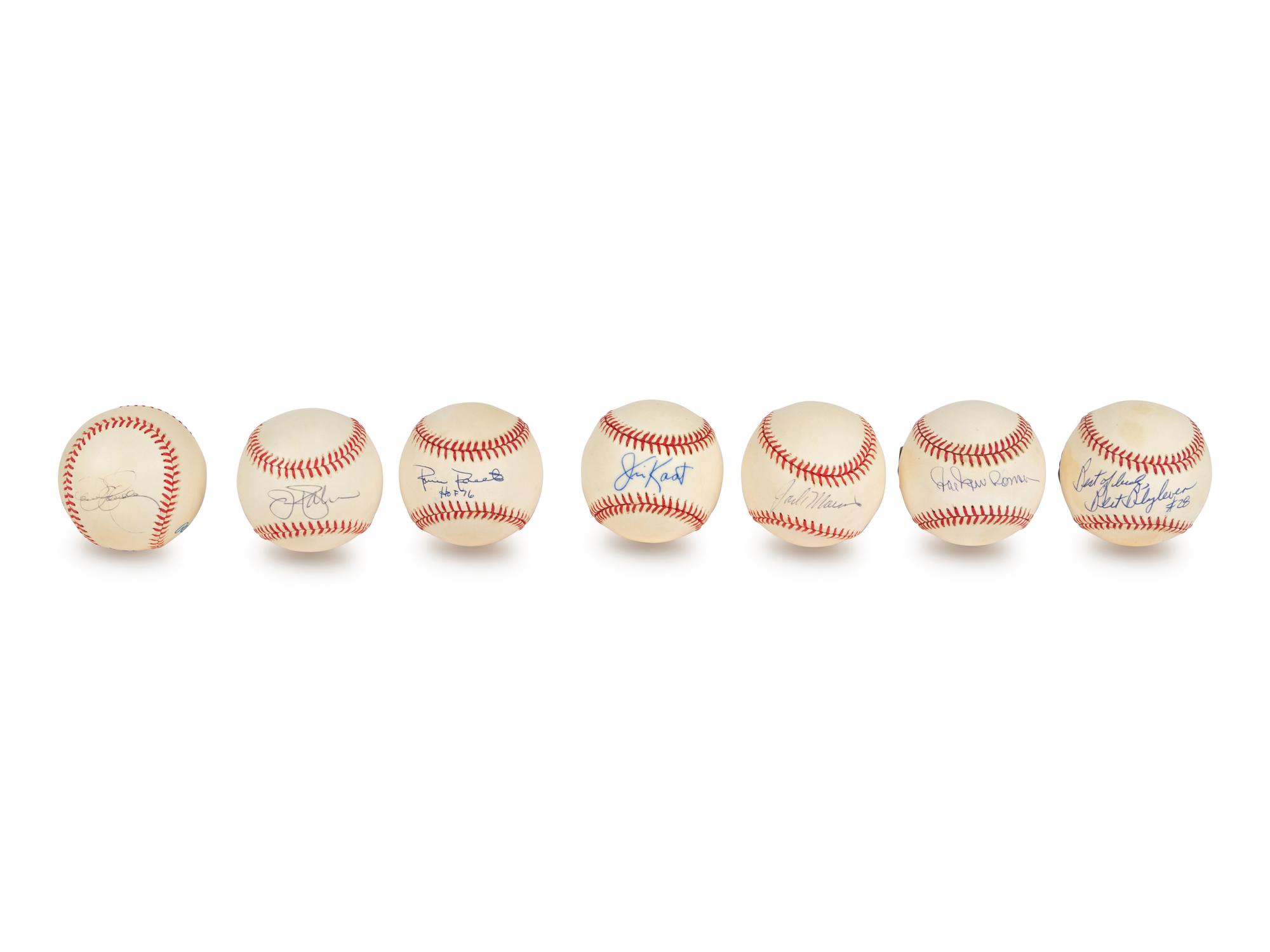 A Group of 14 Hall of Fame Pitcher Signed Autograph Baseballs (Beckett Authentication Services BAS Certified),
