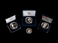 A Collection of US Mint Issued Commemorative Silver Coins