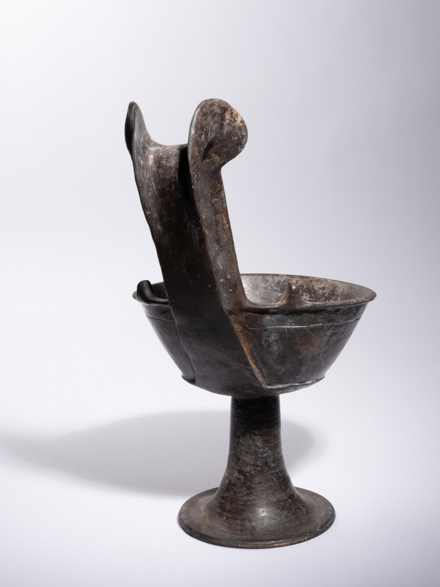 An Etruscan Bucchero Kyathos