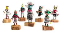 A Group of Sixteen Hopi Kachina Dolls Height of tallest 2 1/8 inches. — Bess Yanez