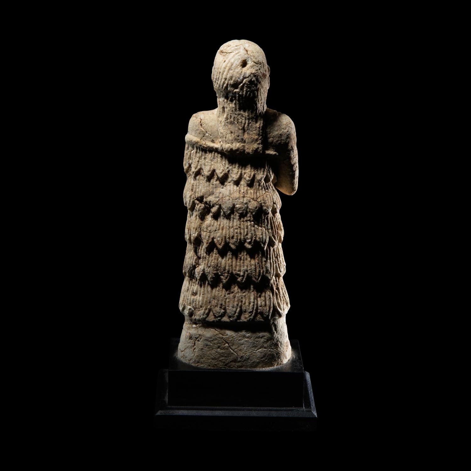 A Sumerian Gypsum Female Worshipper