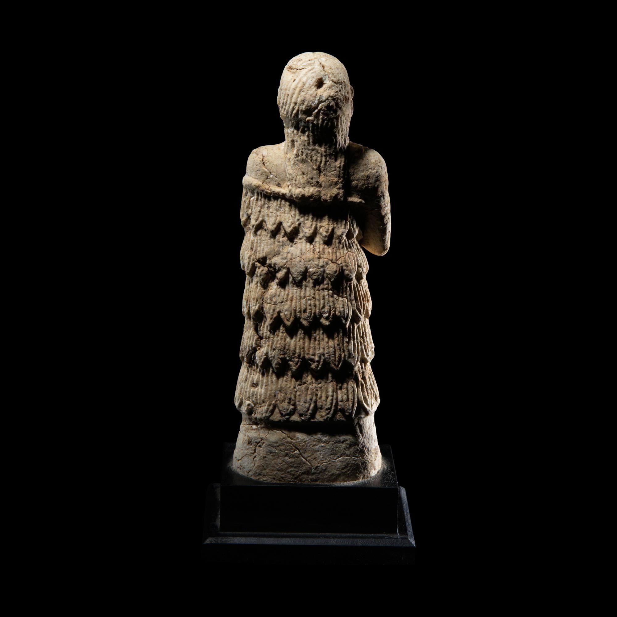 A Sumerian Gypsum Female Worshipper
