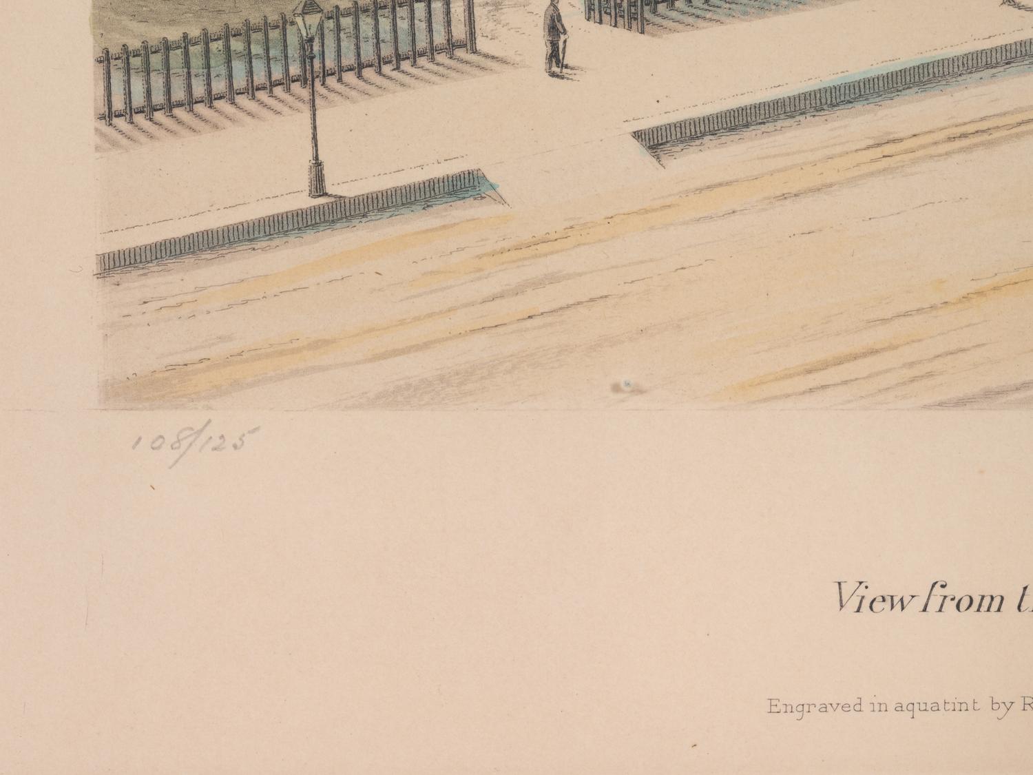 A group of 4 aquatint prints of Chicago by A. Ackermann and Son, Inc., comprising: