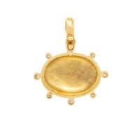 ELIZABETH LOCKE, YELLOW GOLD AND DIAMOND 'EROS AND LION' PENDANT