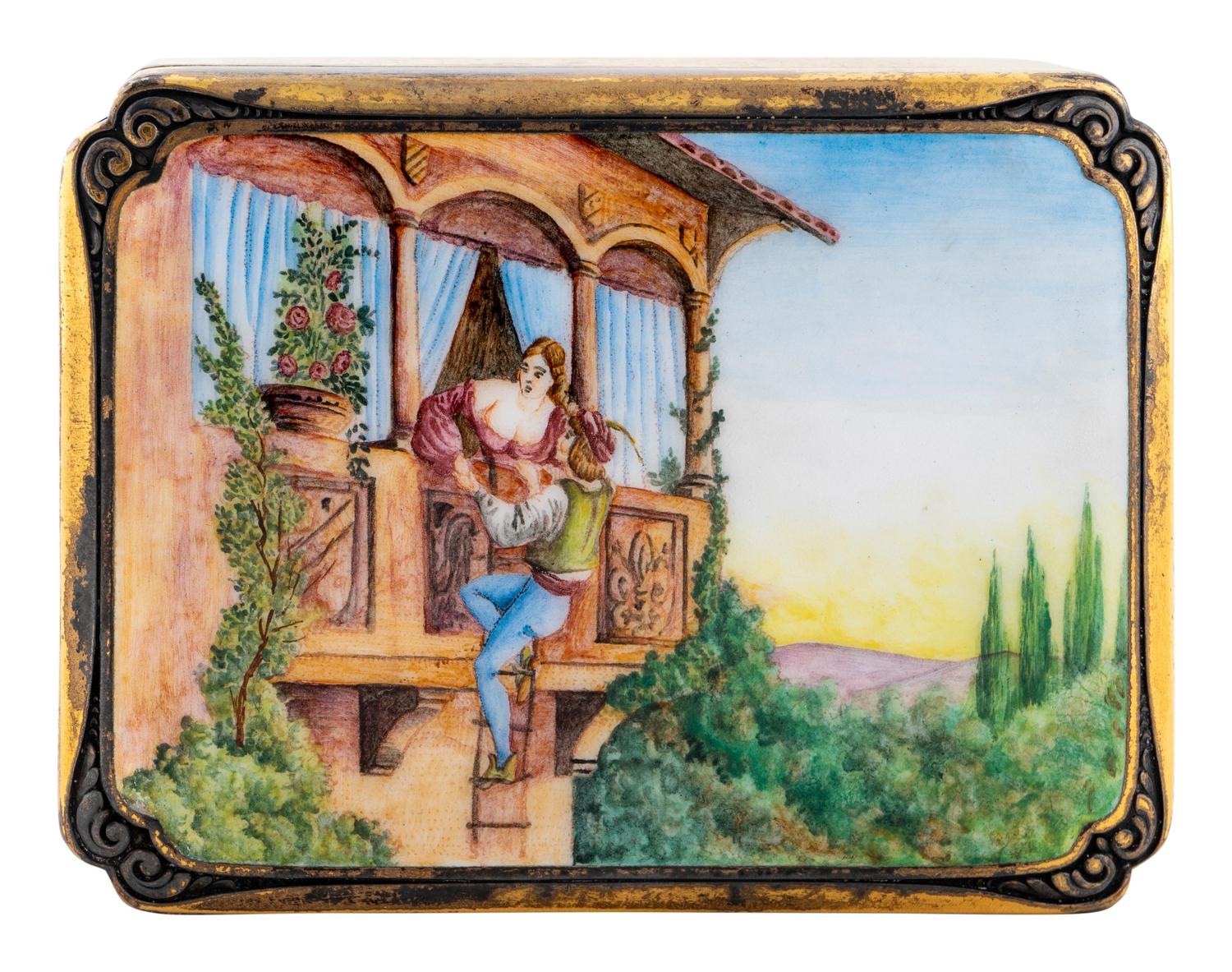 A Continental Brass Box — 20TH CENTURY