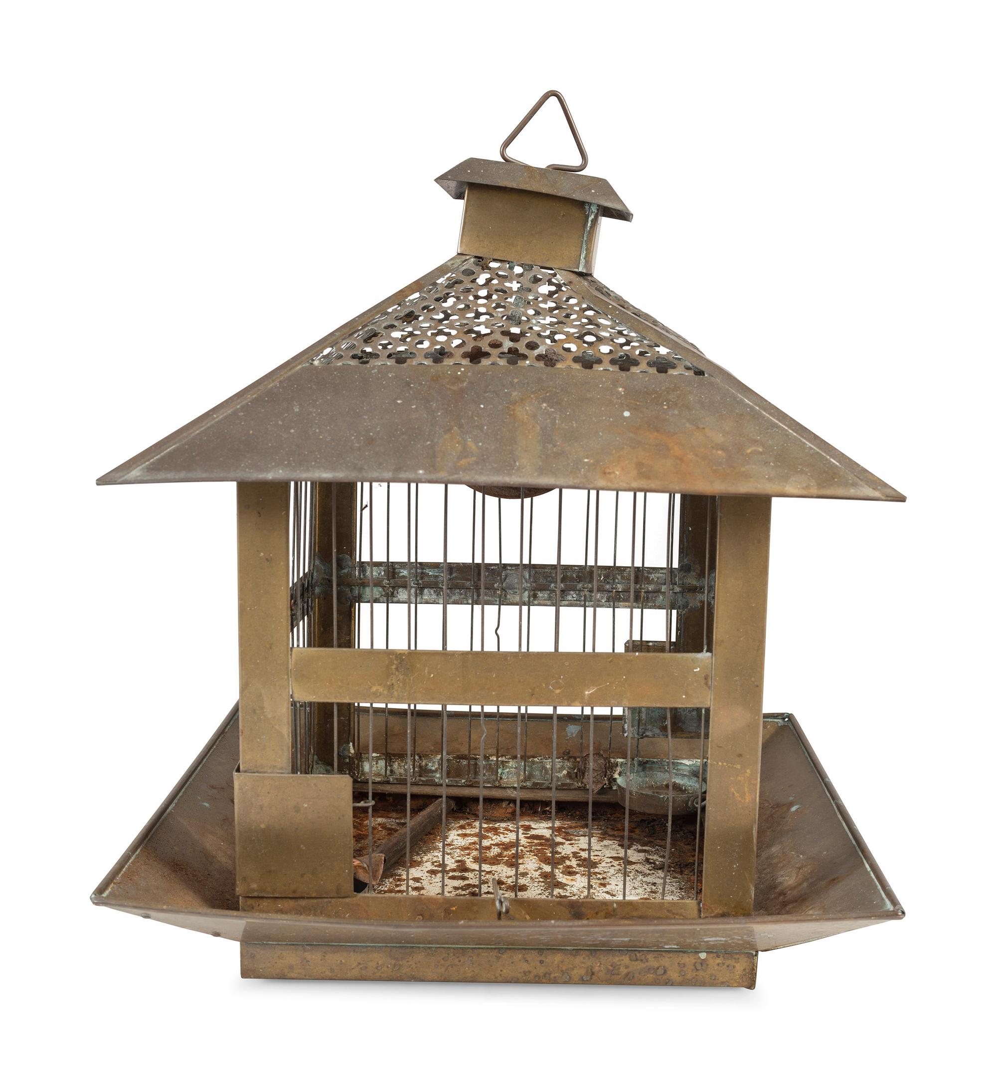 Four Architectural Bird Cages