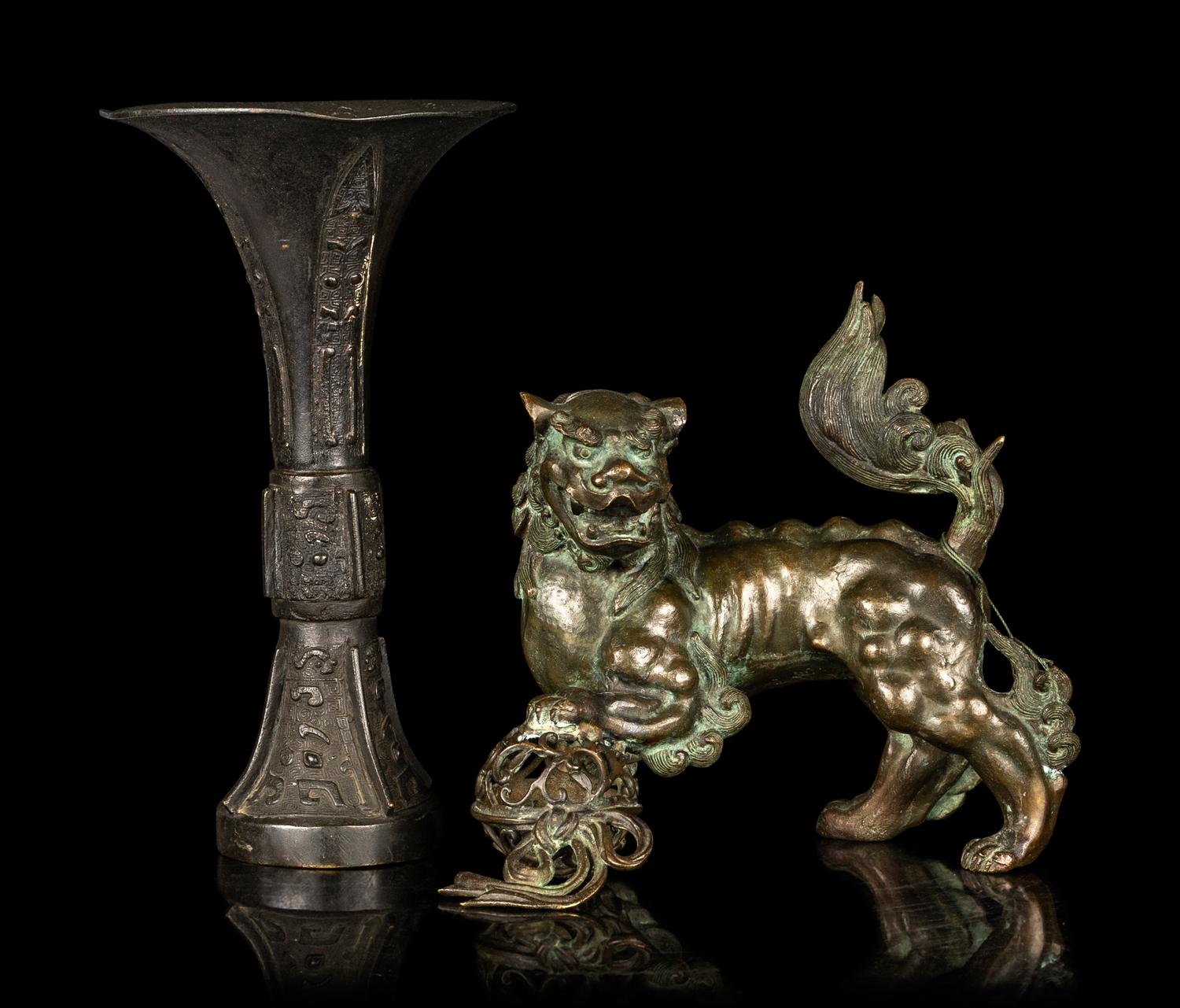 Two Chinese Bronze Articles