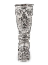 A German Hanau Silver Boot