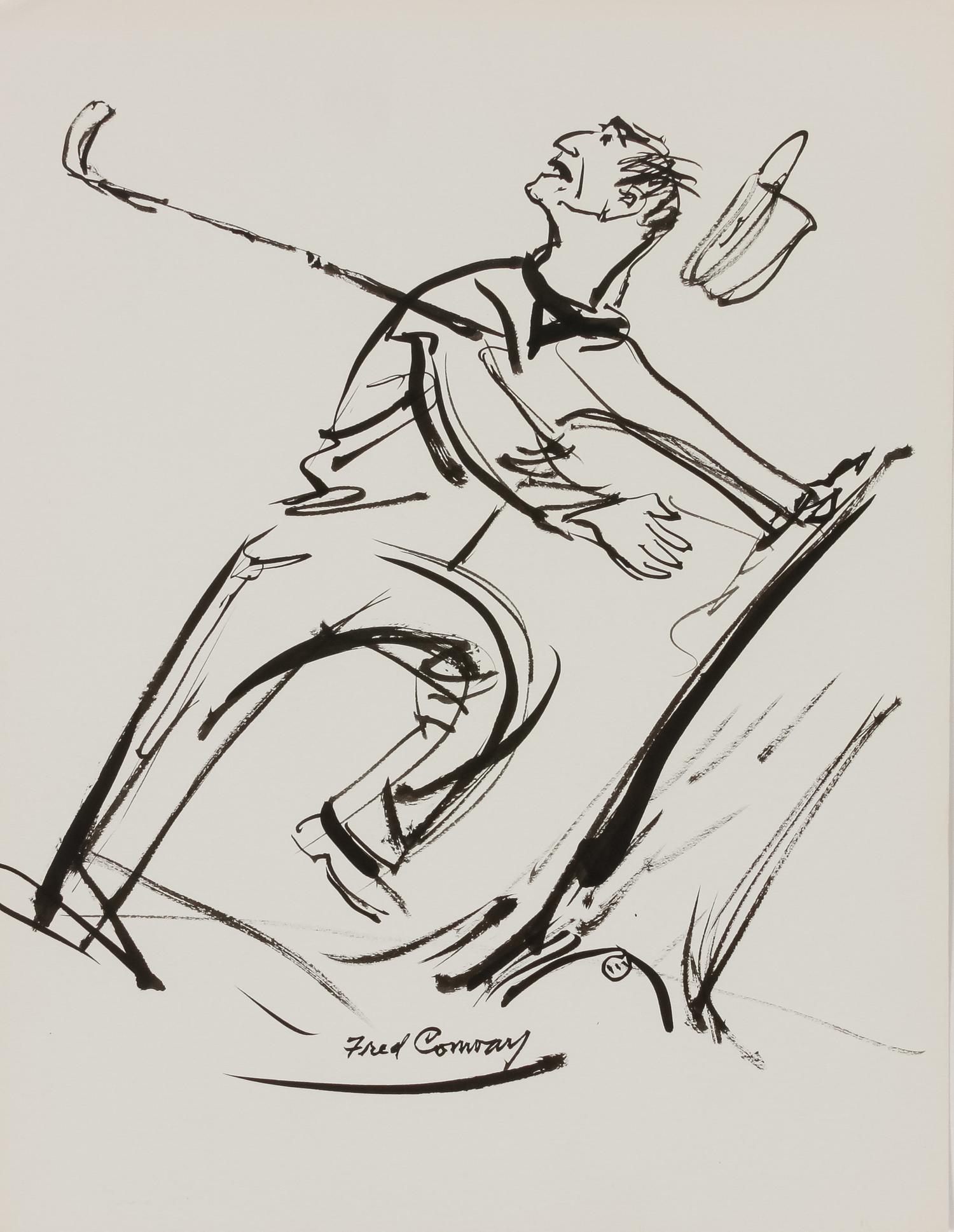 60 works: Unused Sketches for 'How to Keep Your Temper on the Golf Course' by Tommy Bolt, 1969