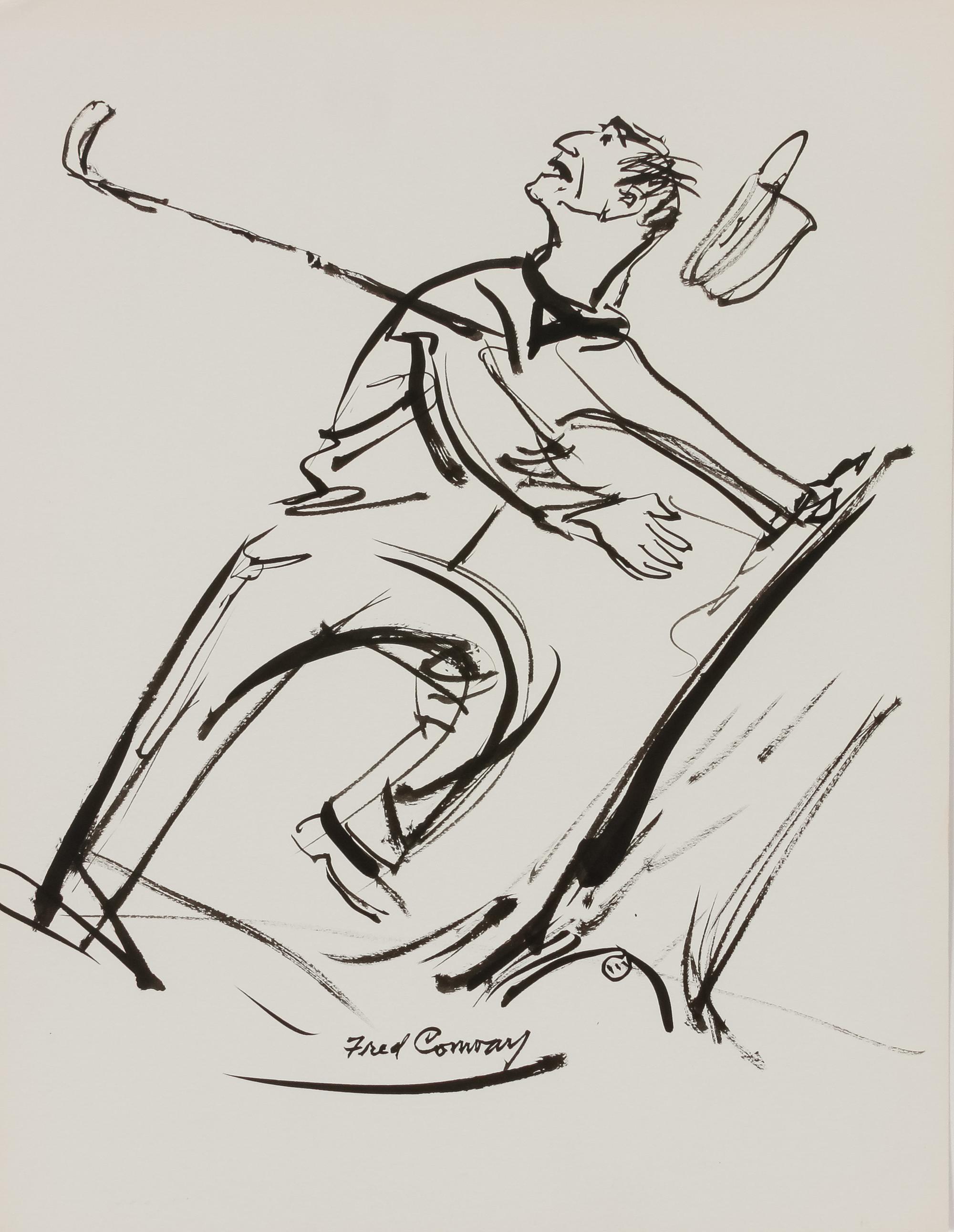 60 works: Unused Sketches for 'How to Keep Your Temper on the Golf Course' by Tommy Bolt, 1969
