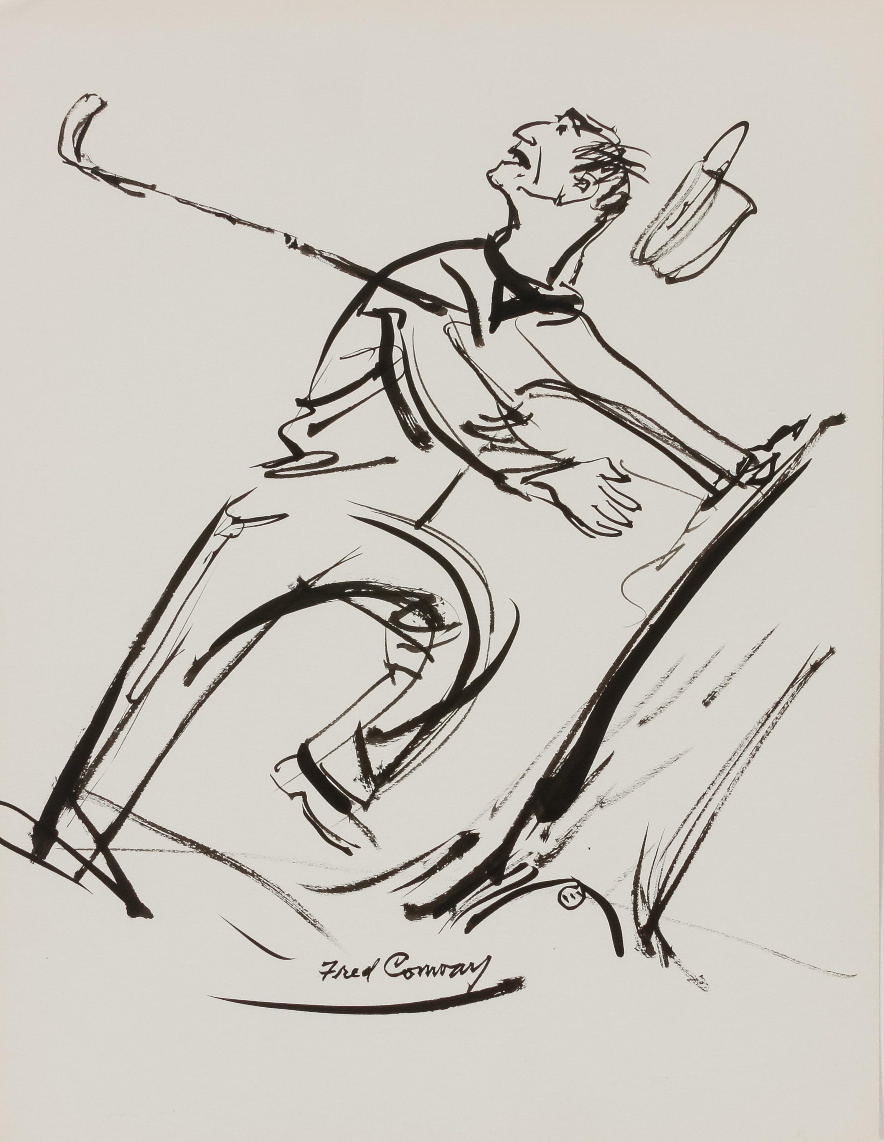 60 works: Unused Sketches for 'How to Keep Your Temper on the Golf Course' by Tommy Bolt, 1969