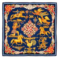 An Hermes 90cm Silk Scarf, 36"x36".