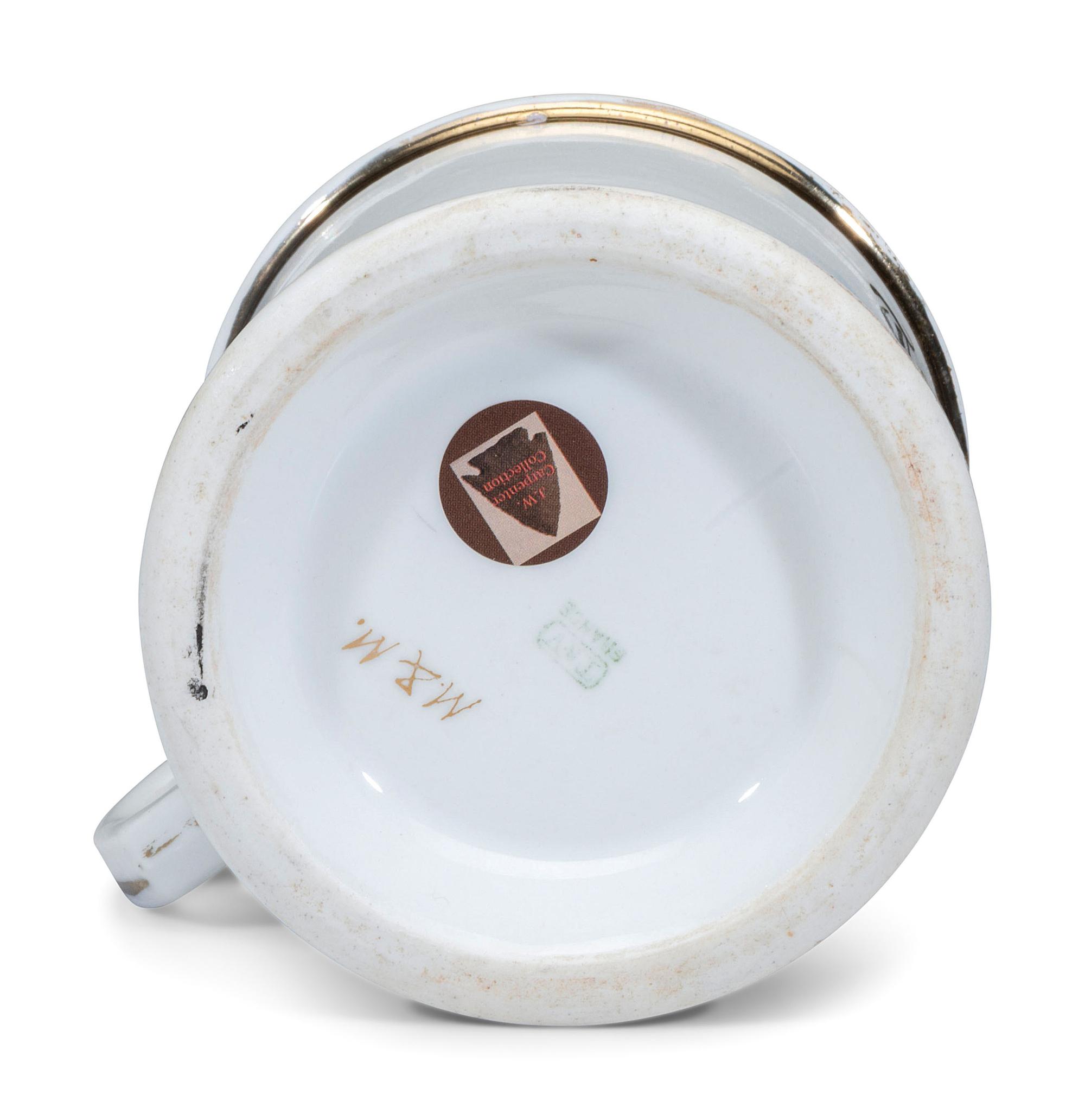 An Electrician's Porcelain Occupational Shaving Mug