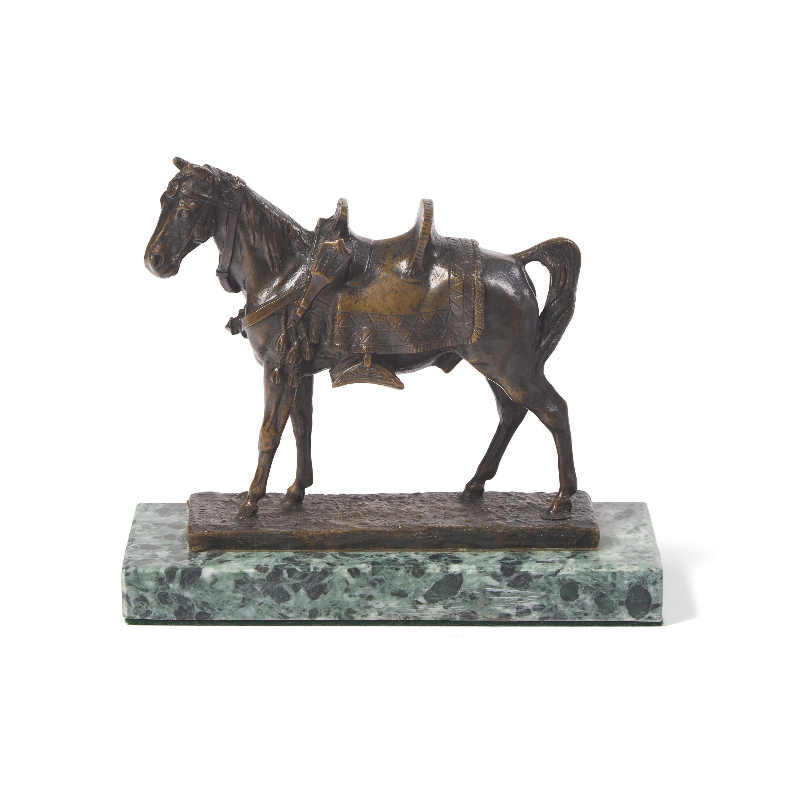 Jean-François-Théodore Gechter (French, 1796-1844), Arab Horse with Saddle