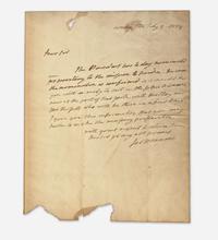 [Presidential] Monroe, James: Autograph Letter and Manuscript Document, signed