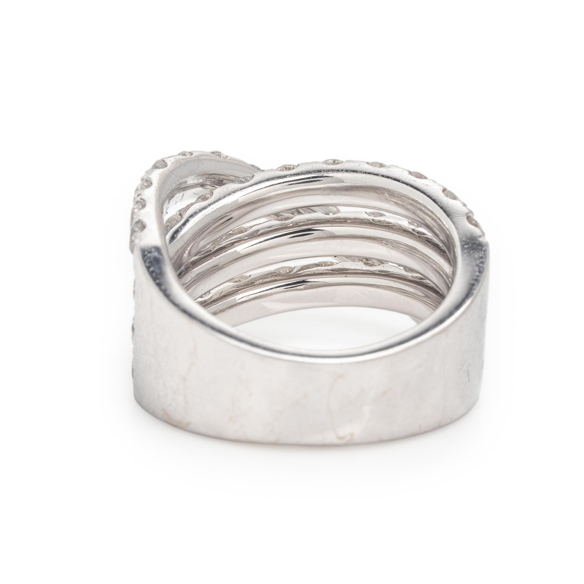 Diamond and White Gold Ring
