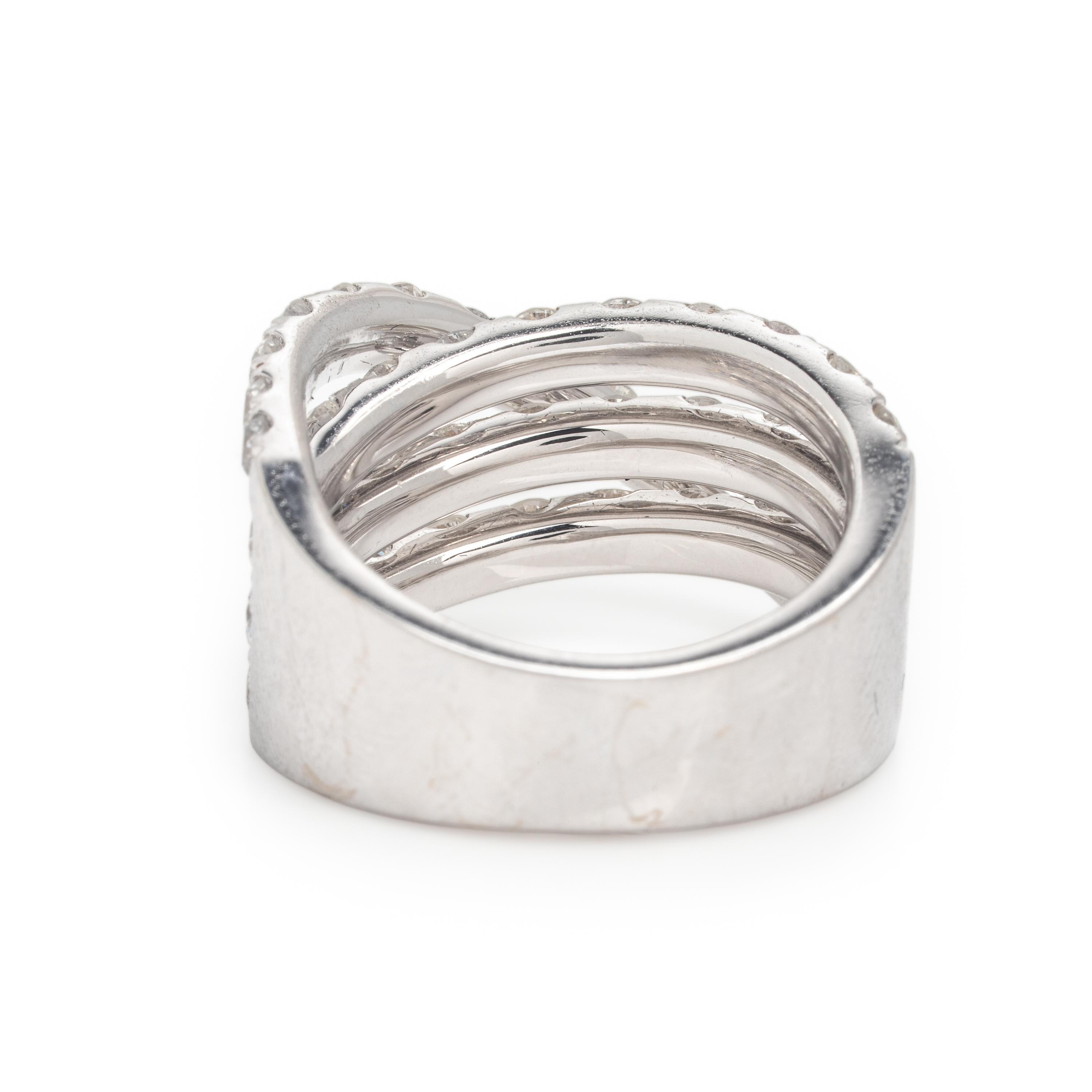 Diamond and White Gold Ring