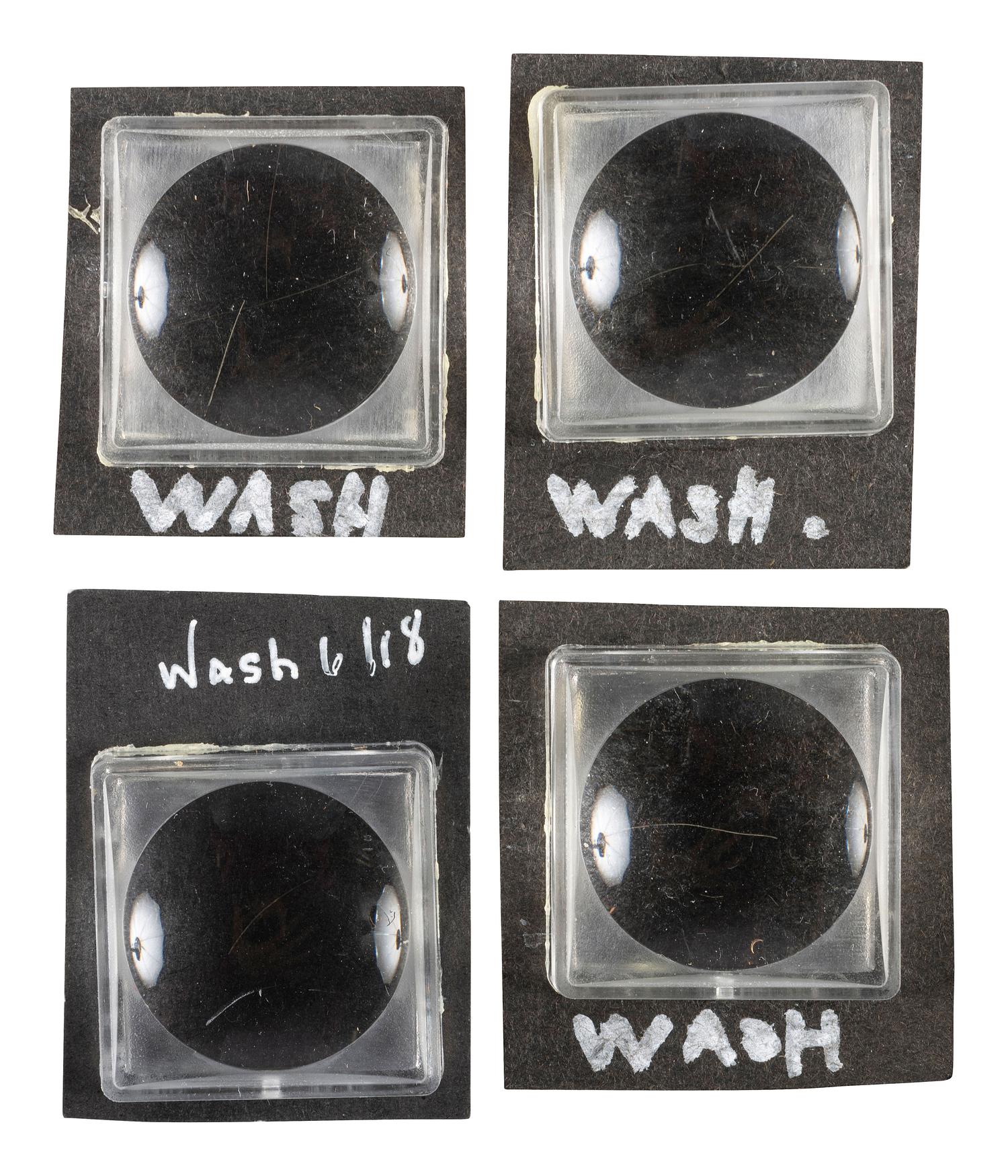 [WASHINGTON, George (1732-1799)]. Strands of hair attributed to George Washington.