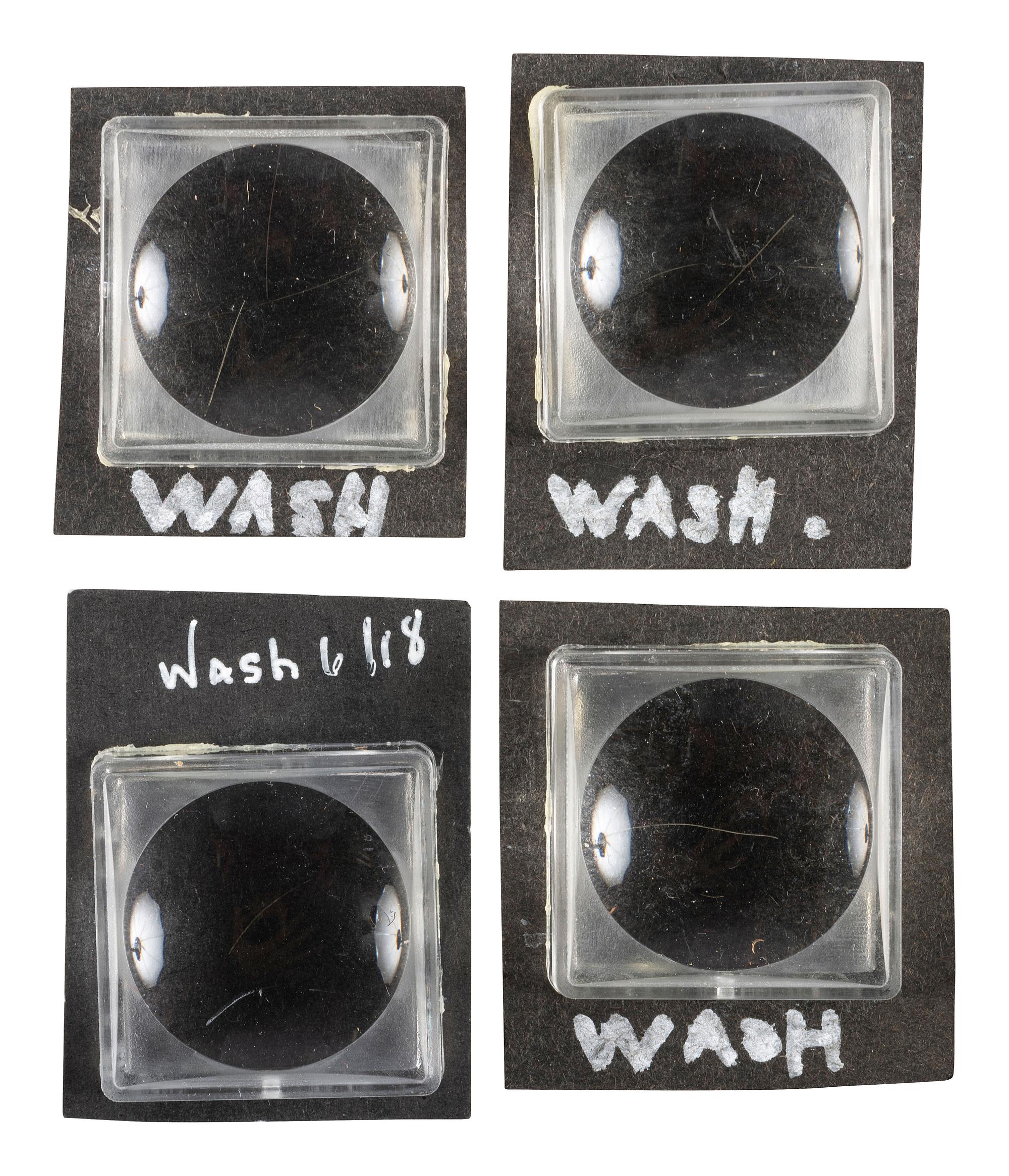[WASHINGTON, George (1732-1799)]. Strands of hair attributed to George Washington.