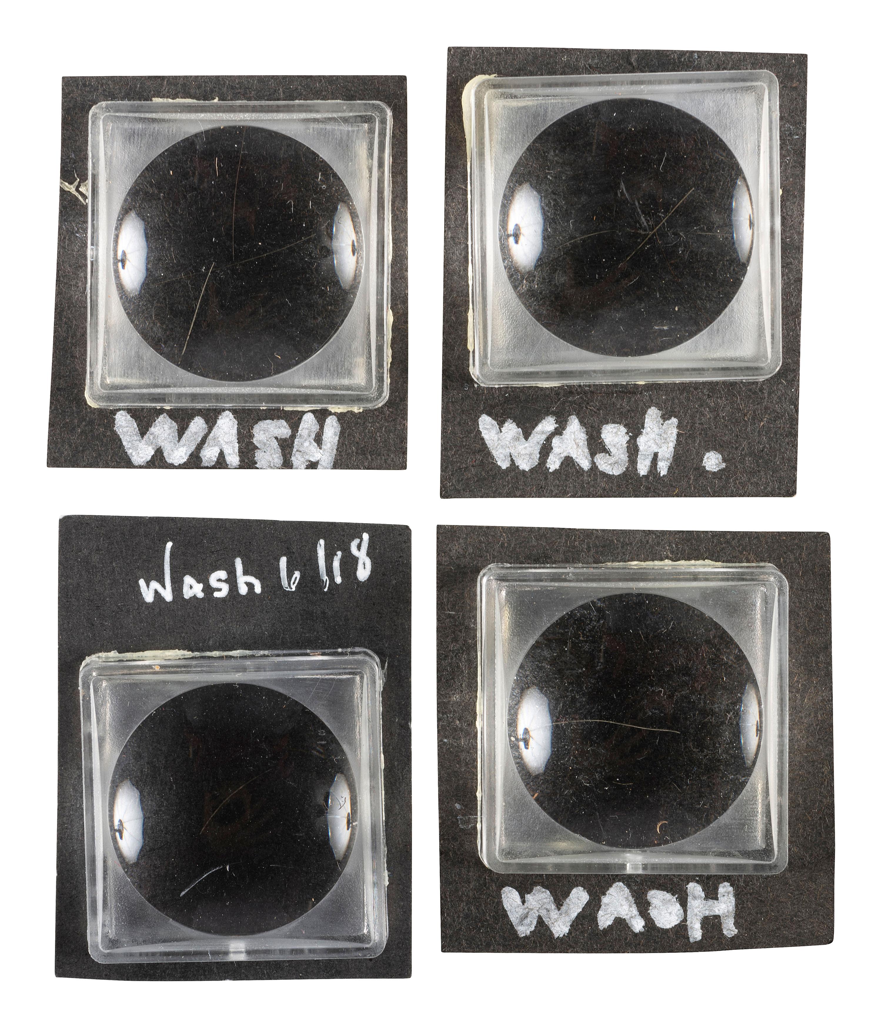 [WASHINGTON, George (1732-1799)]. Strands of hair attributed to George Washington.