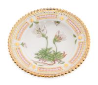 A Set of Seven Royal Copenhagen Flora Danica Butter Pats